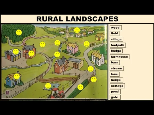 RURAL LANDSCAPES barn cottage field gate lane stream wood bridge farmhouse footpath hedge pond village