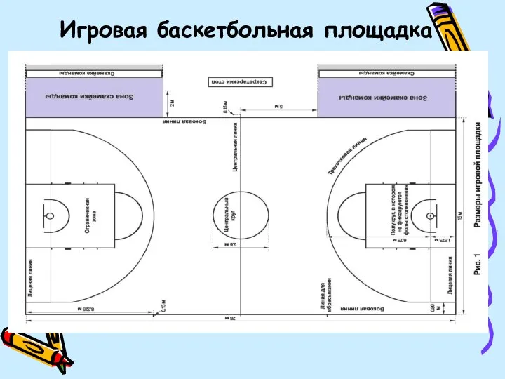 Игровая баскетбольная площадка