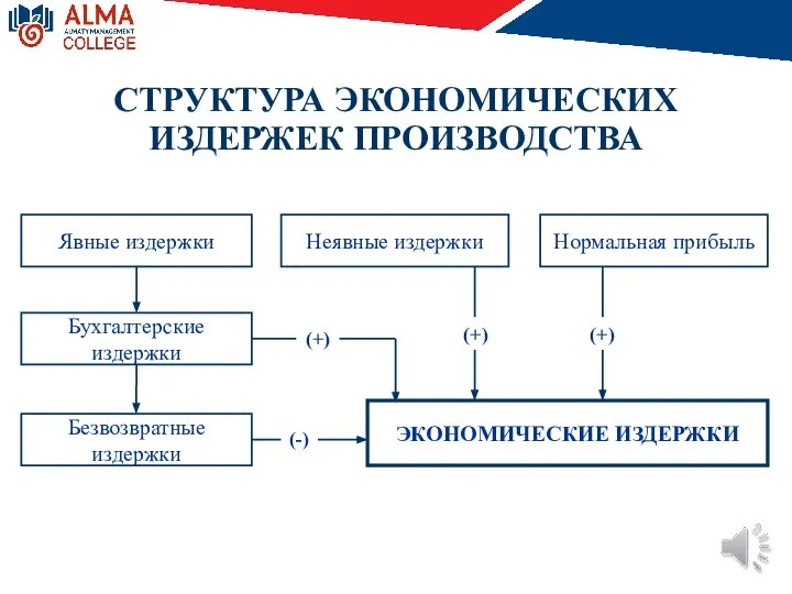 СТРУКТУРА ЭКОНОМИЧЕСКИХ ИЗДЕРЖЕК ПРОИЗВОДСТВА