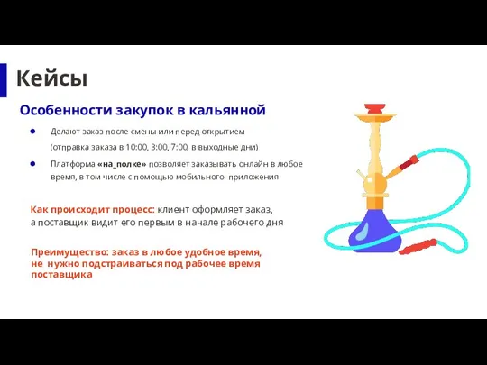 Особенности закупок в кальянной Как происходит процесс: клиент оформляет заказ, а поставщик