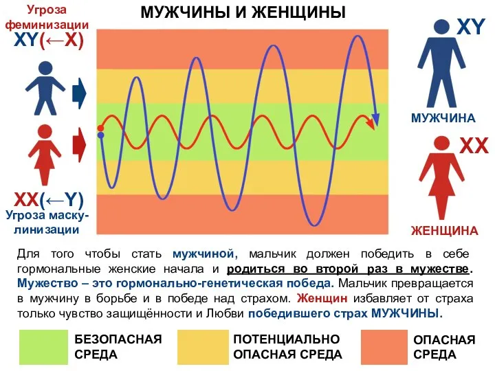 ОПАСНАЯ СРЕДА ПОТЕНЦИАЛЬНО ОПАСНАЯ СРЕДА БЕЗОПАСНАЯ СРЕДА МУЖЧИНЫ И ЖЕНЩИНЫ Для того