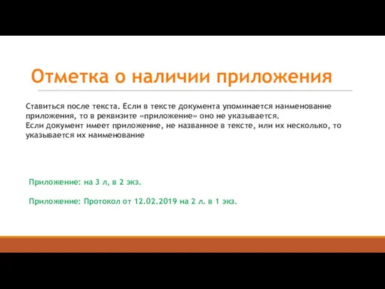 Приложение: на 3 л, в 2 экз. Приложение: Протокол от 12.02.2019 на