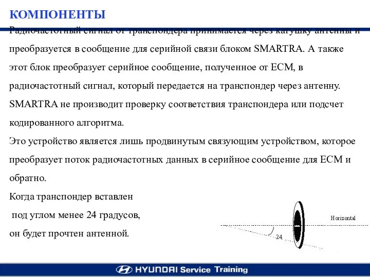 Радиочастотный сигнал от транспондера принимается через катушку антенны и преобразуется в сообщение