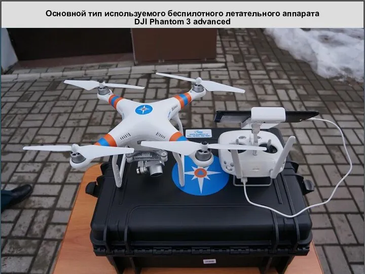 Основной тип используемого беспилотного летательного аппарата DJI Phantom 3 advanced