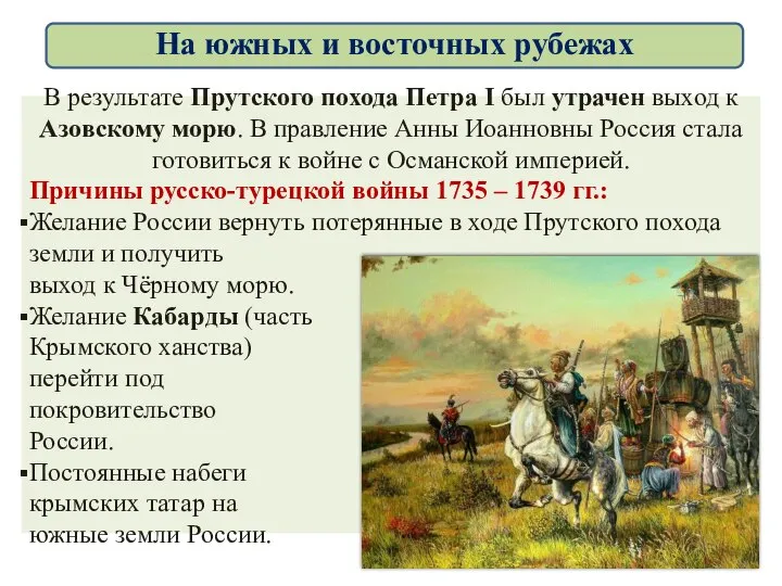В результате Прутского похода Петра I был утрачен выход к Азовскому морю.