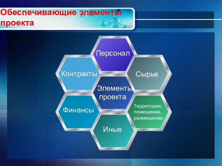 Обеспечивающие элементы проекта