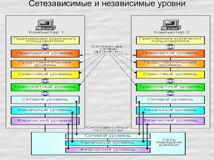 Сетезависимые и независимые уровни