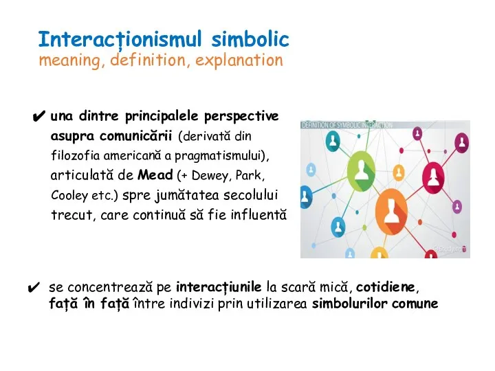 Interacționismul simbolic meaning, definition, explanation una dintre principalele perspective asupra comunicării (derivată