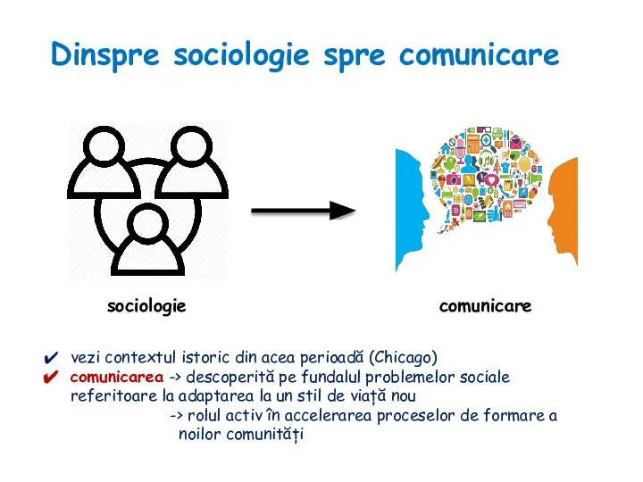 Dinspre sociologie spre comunicare sociologie comunicare vezi contextul istoric din acea perioadă