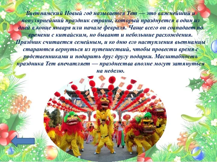 Вьетнамский Новый год называется Тет — это важнейший и популярнейший праздник страны,