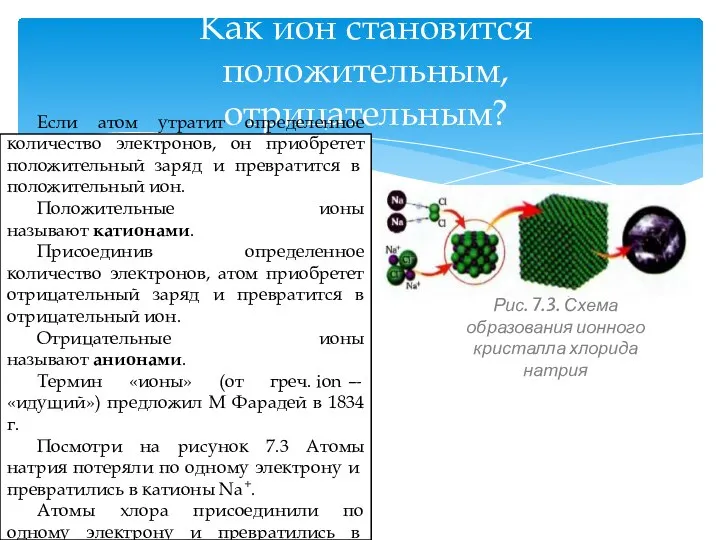 Как ион становится положительным, отрицательным? Если атом утратит определенное количество электронов, он