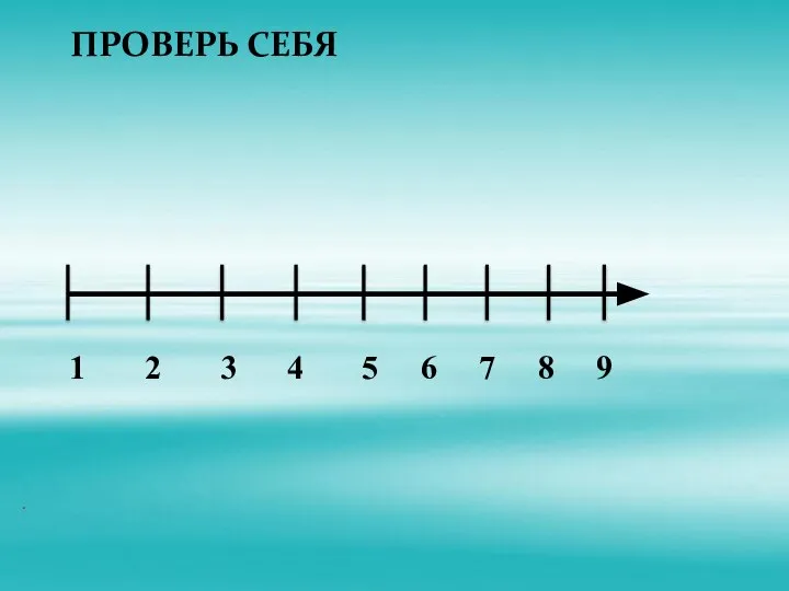 . ПРОВЕРЬ СЕБЯ 1 2 3 4 5 6 7 8 9