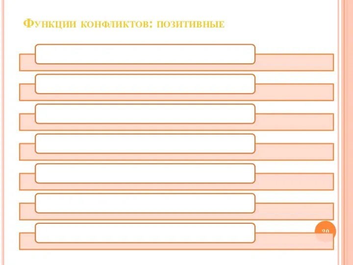 Функции конфликтов: позитивные