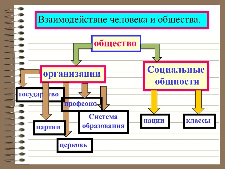 общество Взаимодействие человека и общества.