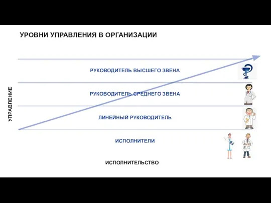 УРОВНИ УПРАВЛЕНИЯ В ОРГАНИЗАЦИИ УПРАВЛЕНИЕ ИСПОЛНИТЕЛЬСТВО