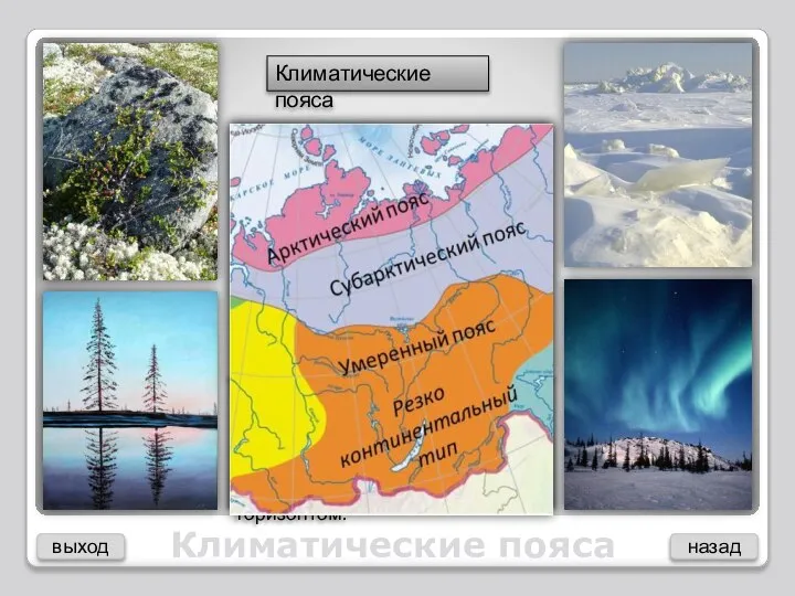 Четверть территории Восточной Сибири расположена за Полярным кругом, где зимой царит полярная
