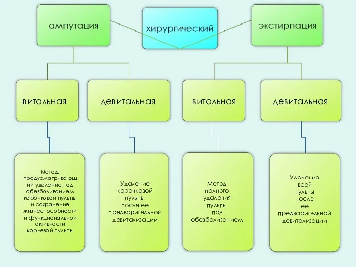 витальная девитальная витальная девитальная Метод, предусматривающий удаление под обезболиванием коронковой пульпы и