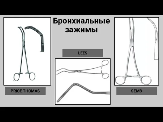 Бронхиальные зажимы PRICE THOMAS SEMB LEES