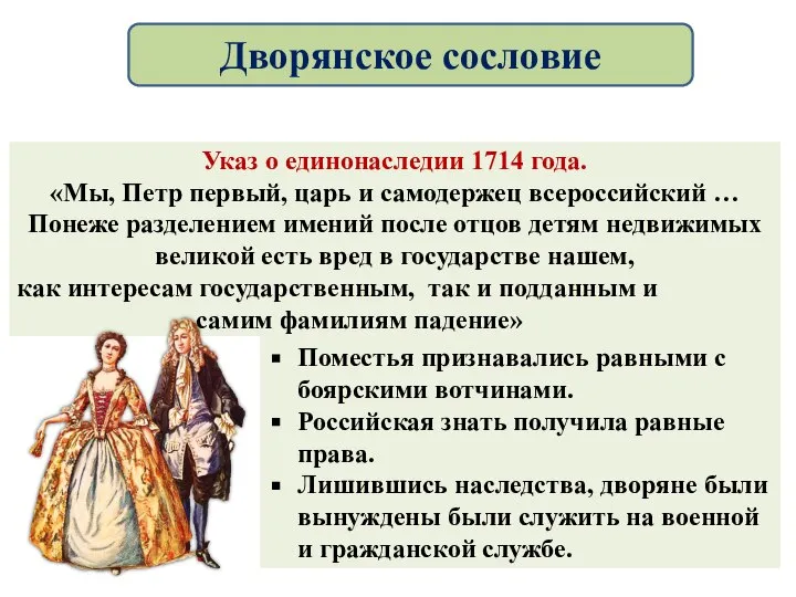 Указ о единонаследии 1714 года. «Мы, Петр первый, царь и самодержец всероссийский