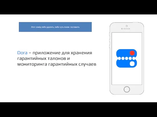 Dora – приложение для хранения гарантийных талонов и мониторинга гарантийных случаев Этот