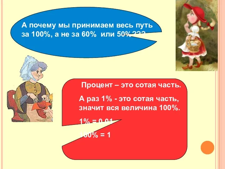 А почему мы принимаем весь путь за 100%, а не за 60%