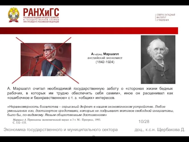 10/28 Экономика государственного и муниципального сектора доц., к.с.н. Щербакова Д. В. Альфред