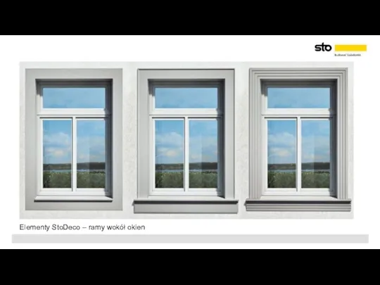 Elementy StoDeco – ramy wokół okien
