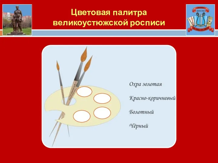 Цветовая палитра великоустюжской росписи