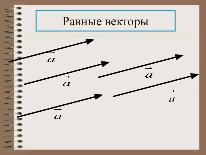 Равные векторы