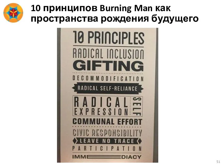 10 принципов Burning Man как пространства рождения будущего