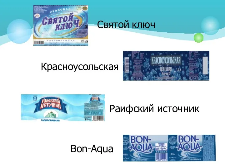 Святой ключ Красноусольская Раифский источник Bon-Aqua