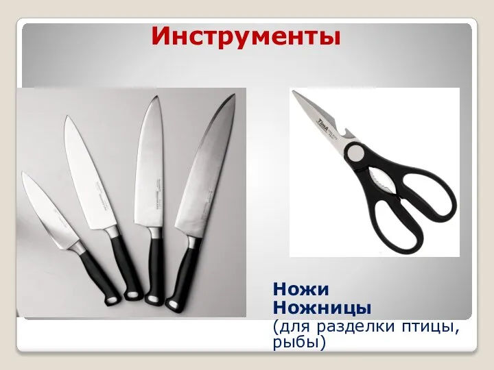 Инструменты Ножи Ножницы (для разделки птицы, рыбы)
