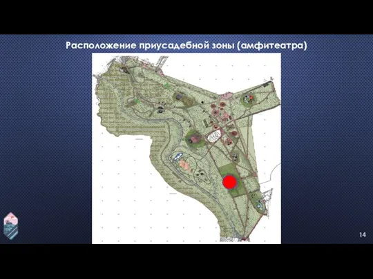 Расположение приусадебной зоны (амфитеатра)