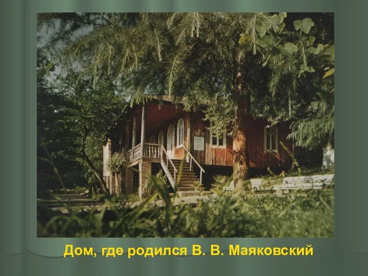 Дом, где родился В. В. Маяковский