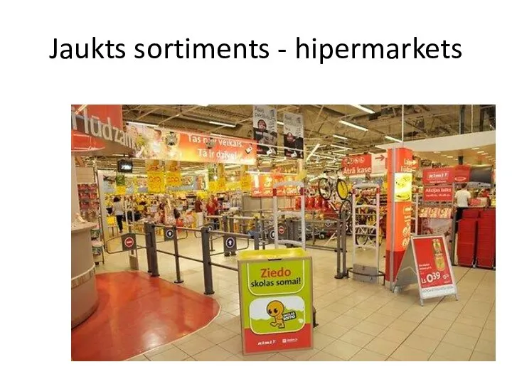 Jaukts sortiments - hipermarkets