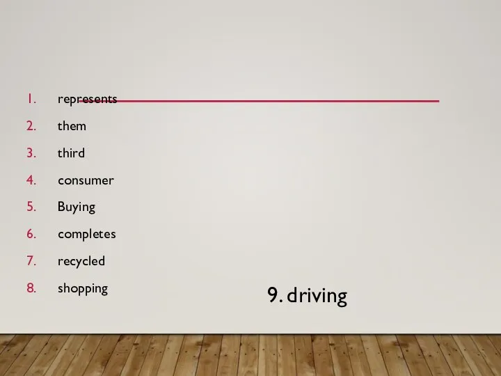 represents them third consumer Buying completes recycled shopping 9. driving