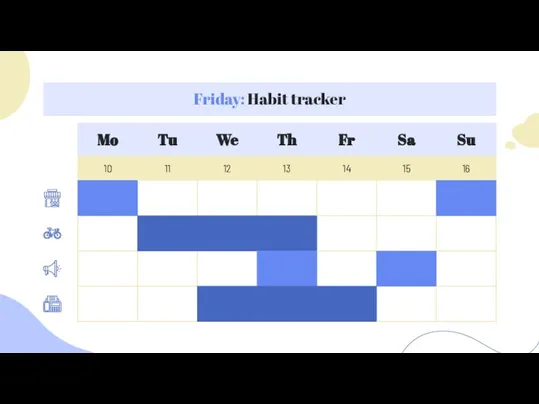 Friday: Habit tracker