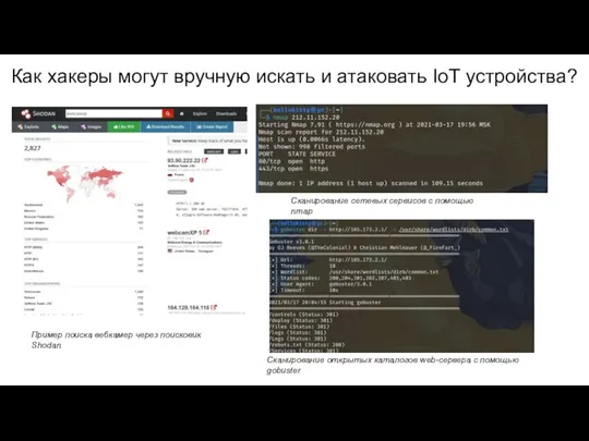 Как хакеры могут вручную искать и атаковать IoT устройства? Пример поиска вебкамер