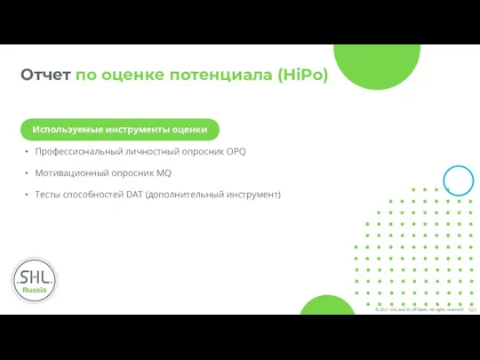 Отчет по оценке потенциала (HiPo)