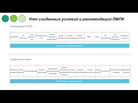 Нет созданных условий и рекомендаций ПМПК