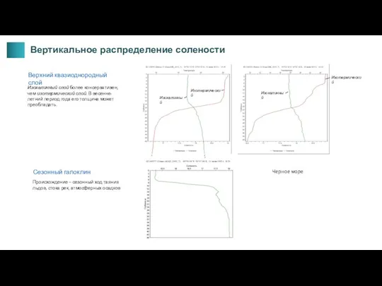 Верхний квазиоднородный слой Изохалинный слой более консервативен, чем изотермический слой. В весенне-летний