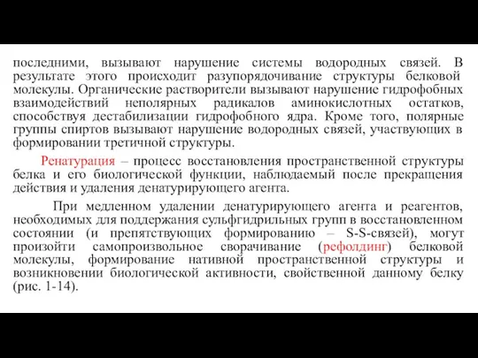 последними, вызывают нарушение системы водородных связей. В результате этого происходит разупорядочивание структуры