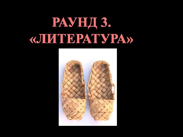 РАУНД 3. «ЛИТЕРАТУРА»