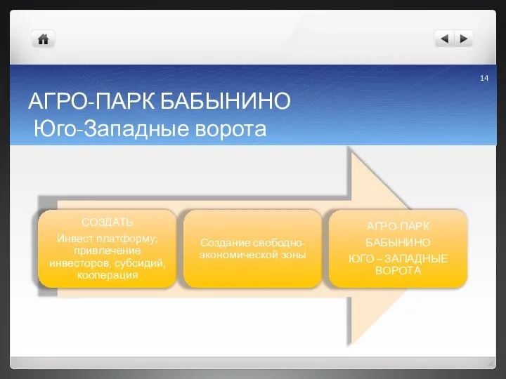 АГРО-ПАРК БАБЫНИНО Юго-Западные ворота