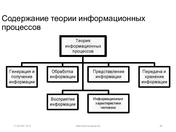 31.08.2020 16:10 Содержание теории информационных процессов Информатика введение