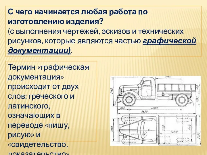 С чего начинается любая работа по изготовлению изделия? (с выполнения чертежей, эскизов