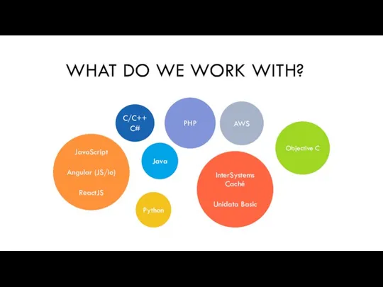 WHAT DO WE WORK WITH?