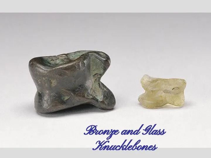 Bronze and Glass Knucklebones