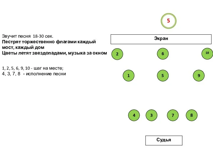 Звучит песня 18-30 сек. Пестрят торжественно флагами каждый мост, каждый дом Цветы