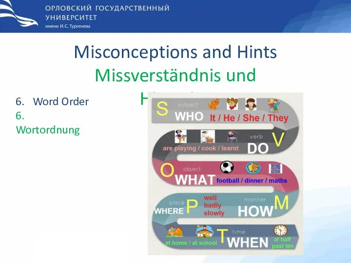 First PhD English Exam Erste PhD Deutschprüfung Misconceptions and Hints Missverständnis und